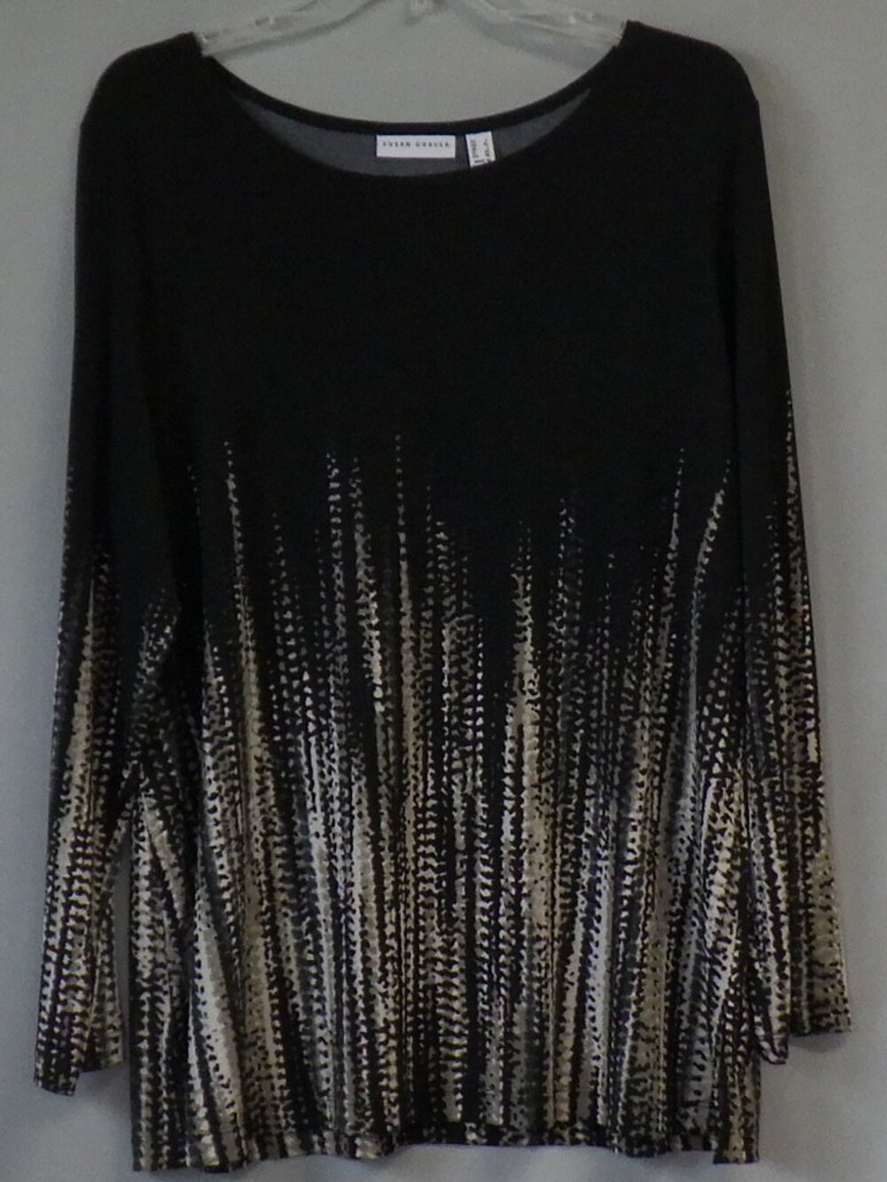 Susan Graver Printed Liquid Knit Top